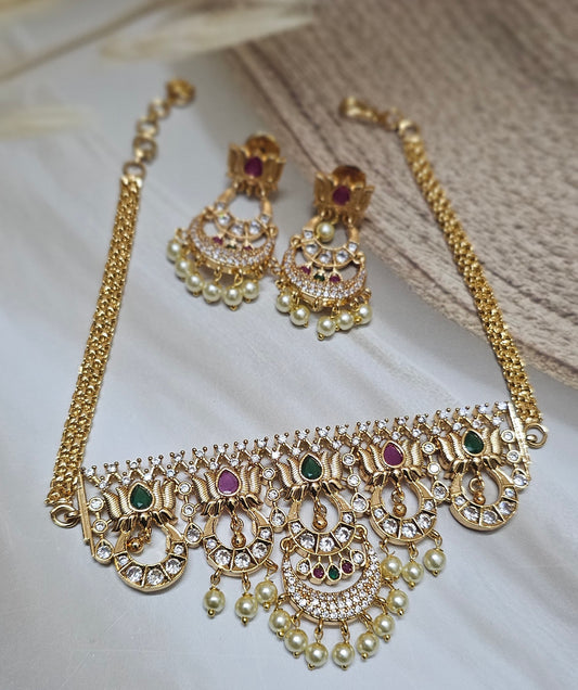 Chandbali choker