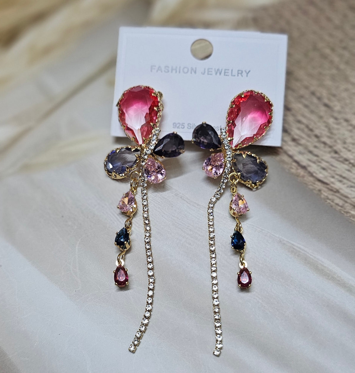 Crystal teardrops