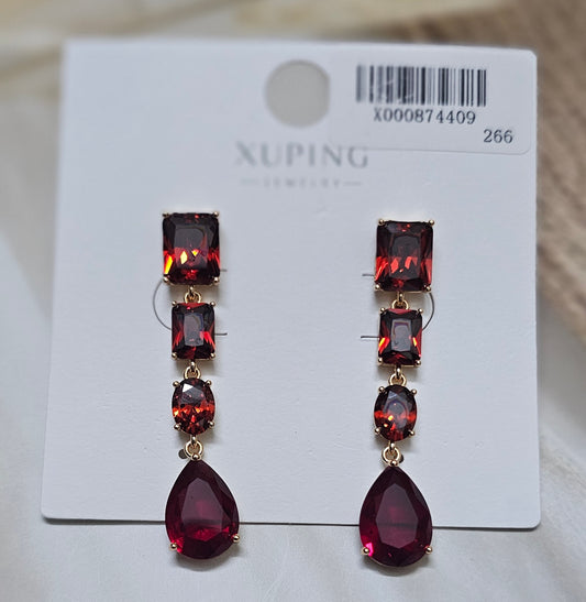Red crystal dangler