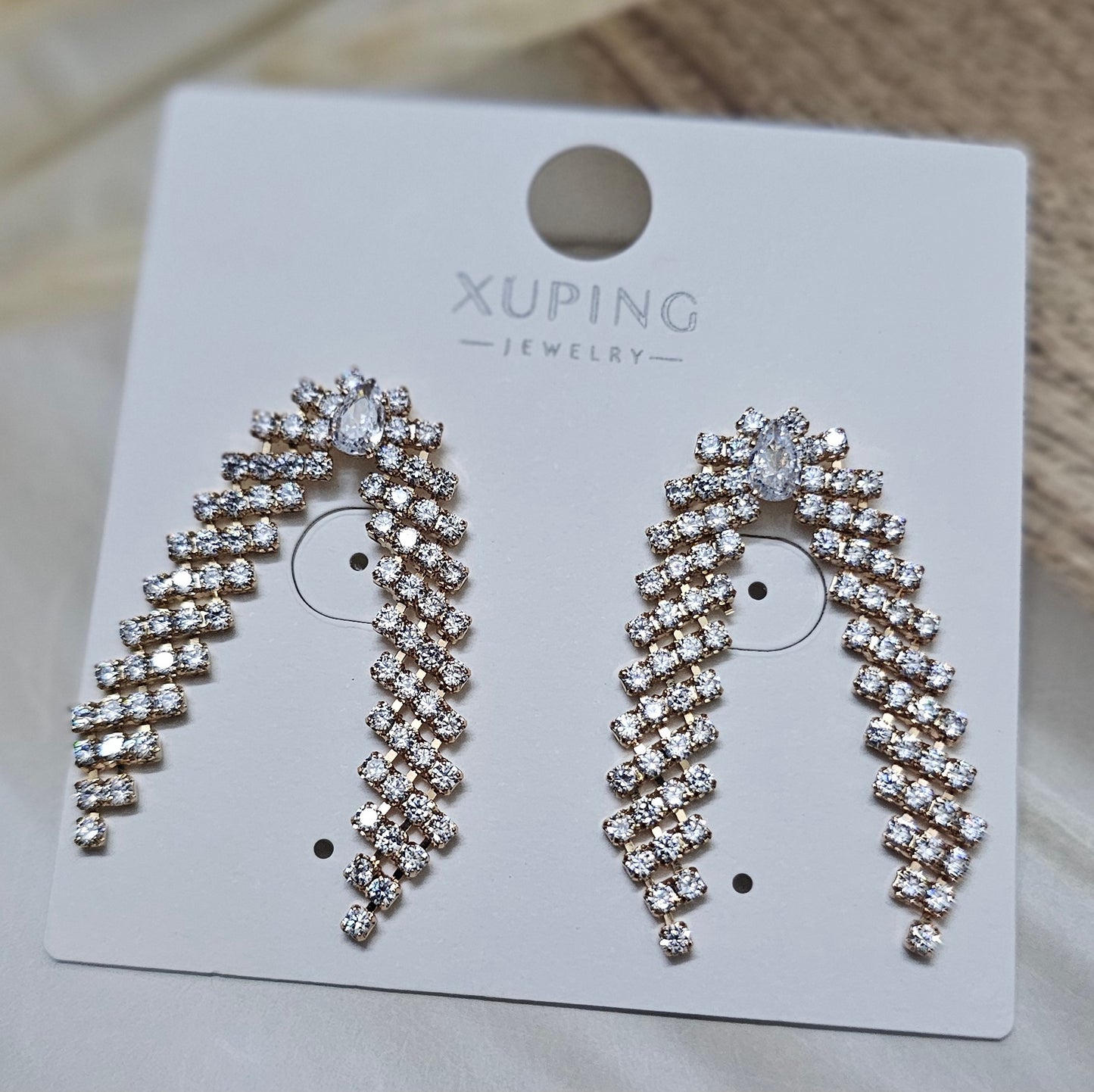 Xuping Crystal Drop Earrings