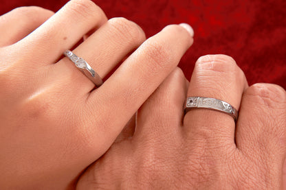 925 Sterling Silver Adjustable Couple Ring for Men & Women